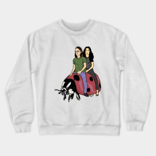 John and yoko riding a beatel Crewneck Sweatshirt